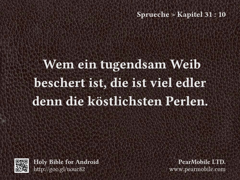Sprueche, Kapitel 31:10